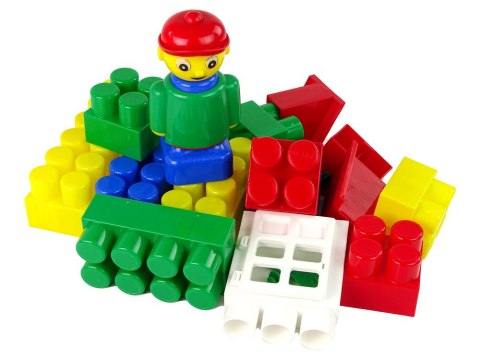 Kolorowe Klocki Konstrukcyjne K3 Małe 30 Elementów HEMAR