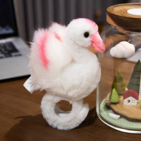 Pluszowa Maskotka Łabędź Opaska Bransoletka Na Rękę Biały LEAN Toys