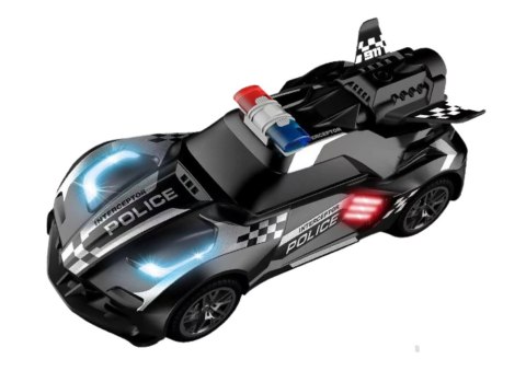 Auto Sportowe R/C Policyjne Czarne Zdalnie Sterowane LEAN Toys