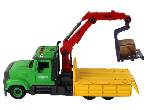 Pojazd Wywrotka Dźwig do Skręcania Rozkręcania DIY LEAN Toys