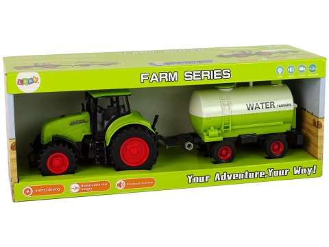 Traktor z Przyczepą Duże Koła Zielony Farma LEAN Toys