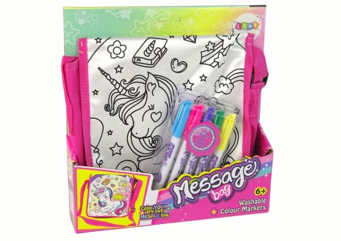 Zestaw Kreatywny Pokoloruj Torebkę Torebka DIY LEAN Toys