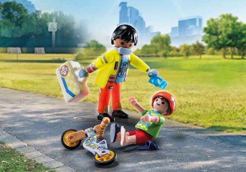 Figurki City Life 71245 Sanitariusz z pacjentem Playmobil