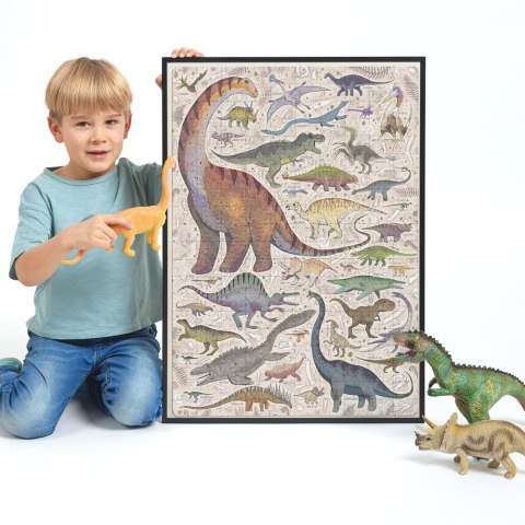 Puzzle 200 elementów Puzzlove Dinozaury CzuCzu