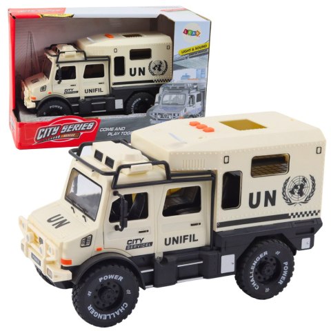 Pojazd Terenowy Służba Miasta Otwierane Drzwi Dźwięk Światła LEAN Toys