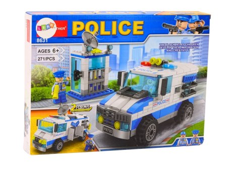 Zestaw Klocków Policja Wóz Policyjny Budynek 271 El LEAN Toys
