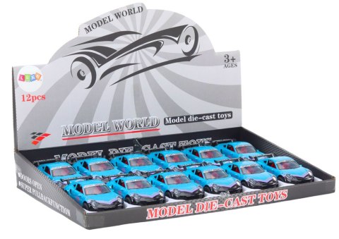 Autko Samochód Sportowy 1:32 Napęd Frykcyjny Metalowy Turkusowy LEAN Toys