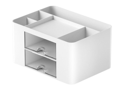 Organizer Do Przechowywania Na Biurko Szufladki Biały LEAN