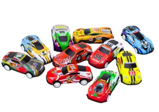 Zestaw Resoraków w Walizce Samochody Autka 50 szt LEAN Toys