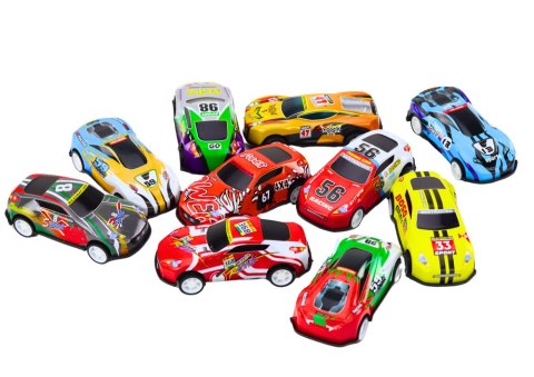 Zestaw Resoraków w Walizce Samochody Autka 50 szt LEAN Toys