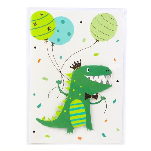 Kartka Okolicznościowa 3D Jednorożec Słoń Żaba Dinozaur + Koperta LEAN