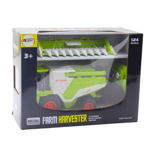 Kombajn Z Hederem Do Kukurydzy 2w1 Zdalnie Sterowany RC Efekt Pary 2.4G LEAN Toys