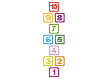 Naklejki Podłogowe Liczby Edukacyjne Do Gry w Klasy LEAN TOYS