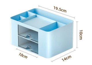 Organizer Do Przechowywania Na Biurko Szufladki Niebieski LEAN