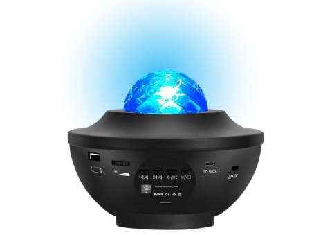 Projektor Gwiazd Lampka Nocna Led Głośnik Bluetooth Pilot LEAN