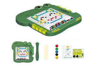 Tablica Magnetyczna Edukacyjna Dinozaur Pad Układanka Zielona LEAN Toys