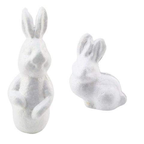 Zestaw Do Malowania Styropianowych Ozdób 4 Zające Farby Pędzelek LEAN TOYS