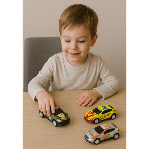 Zestaw Resoraków w Walizce Samochody Kolorowe 30 szt LEAN Toys