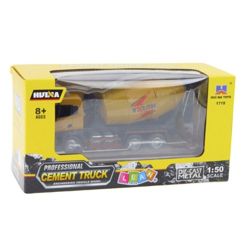 Betoniarka Pojazd Budowlany Metalowa Huina Khaki 1:50 HUINA