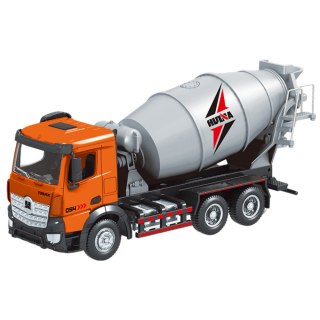 Betoniarka Pojazd Budowlany Metalowa Huina Pomarańczowa 1:50 LEAN Toys