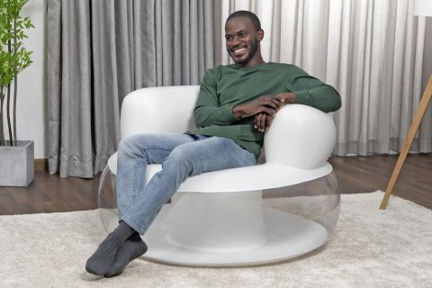 Dmuchany Fotel Biały 112 x 112 x 70 cm Bestway 75138 Bestway