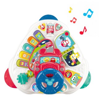 Interaktywny Stolik Edukacyjny Z Kierownicą Trójkątny Kolorowy LEAN Toys
