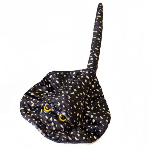 Maskotka Pluszowa Płaszczka Przytulanka Czarna W Kropki 50cm LEAN Toys