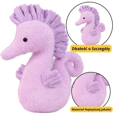 Maskotka Pluszowa Przytulanka Konik Wodny Fioletowy 25cm LEAN Toys