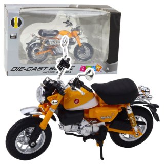 Motocykl Retro Klasyczny Metalowy Światła Żółty 1:12 LEAN Toys