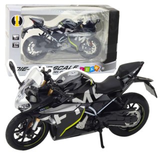 Motocykl Sportowy Metalowy Światła Dźwięki Czarny 250 SR 1:12 LEAN Toys