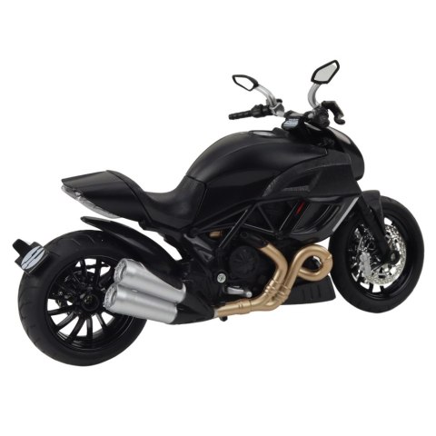 Motocykl Sportowy Metalowy Światła Dźwięki Złote Elementy Czarny 1:12 LEAN Toys