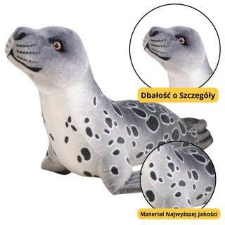 Pluszowa Maskotka Przytulanka Foka Szara 37cm LEAN Toys