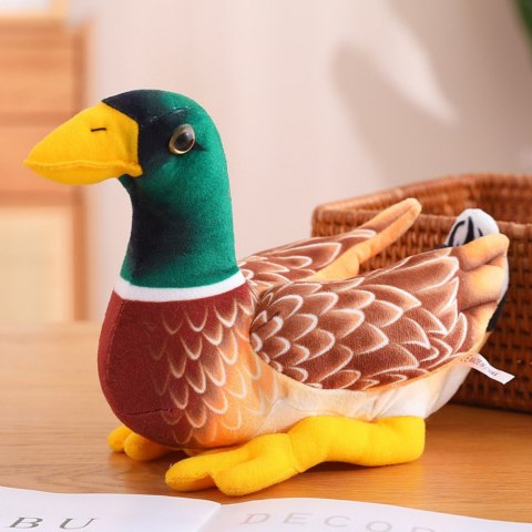 Pluszowa Maskotka Przytulanka Kaczka Brązowo Zielona 28cm LEAN Toys