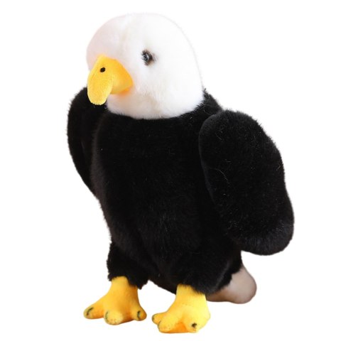 Pluszowy Orzeł Ptak Pluszak Maskotka Przytulanka Czarno Biały 25cm LEAN Toys