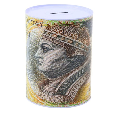 Skarbonka Metalowa Puszka Banknot 200 Złotych 16x12cm LEAN TOYS