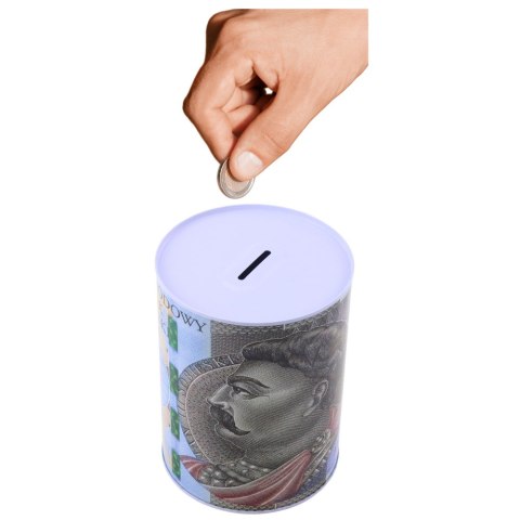 Skarbonka Metalowa Puszka Banknot 500 Złotych 16x12cm LEAN TOYS