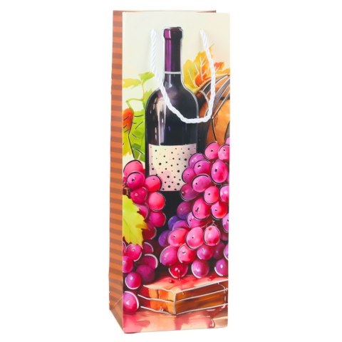 Torba Prezentowa Na Wino Butelkę Papierowa 35 x 12 x 9 cm LEAN