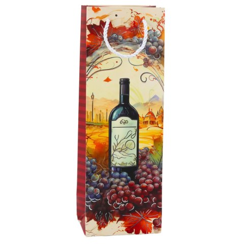 Torba Prezentowa Na Wino Butelkę Papierowa 35 x 12 x 9 cm LEAN