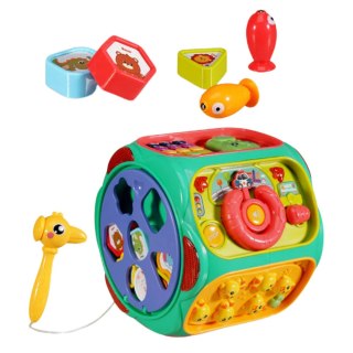Zabawka Edukacyjna Kostka Interaktywna Wielofunkcyjna 8w1 LEAN Toys