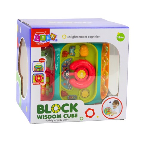 Zabawka Edukacyjna Kostka Interaktywna Wielofunkcyjna 8w1 LEAN Toys