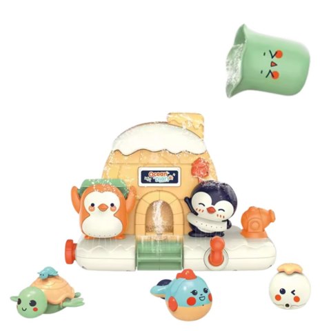 Zestaw Zabawka Do Kąpieli Dla Malucha Interaktywny Zwierzęta Morskie LEAN Toys