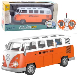 Autobus Retro City Bus Zdalnie Sterowany RC Światła 1:30 LEAN Toys