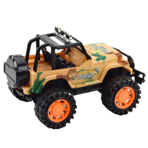 Duży Samochód Terenowy Militarny Off-Road Beżowy 25cm LEAN Toys