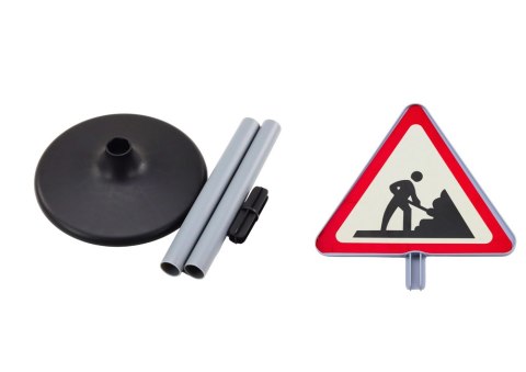 Duży Znak Ostrzegawczy Prace Drogowe Edukacyjny 70cm LEAN Toys