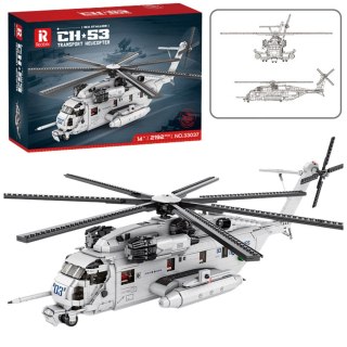 Klocki Konstrukcyjne Śmigłowiec Transportowy Helikopter 2192el LEAN Toys