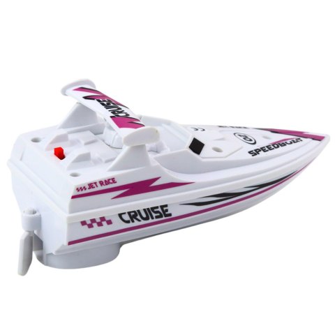 Łódź Motorówka Na Baterie Biała Pływająca Wodna LEAN Toys