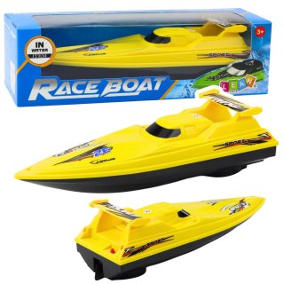 Łódź Motorówka Pływająca Jacht Na Baterie Żółta LEAN Toys