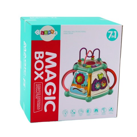 Multifunkcyjna Kostka Edukacyjna Sorter 7w1 Światła Dźwięki LEAN Toys