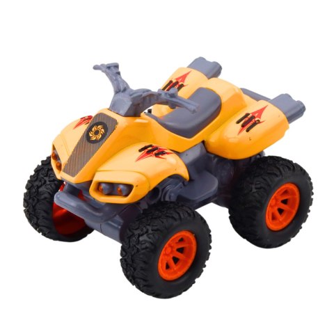 Quad Z Napędem Gumowe Opony Metalowa Karoseria Mix LEAN TOYS
