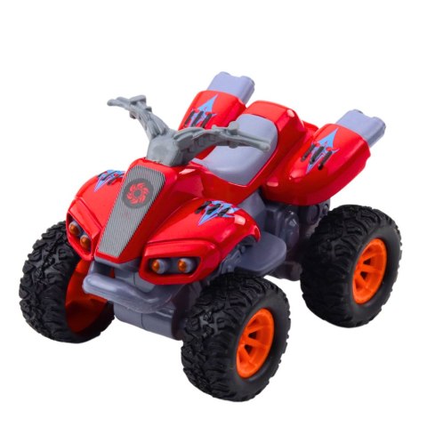 Quad Z Napędem Gumowe Opony Metalowa Karoseria Mix LEAN TOYS